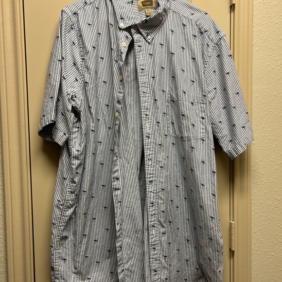Foundry Flamingo button up - Picture 2 of 5